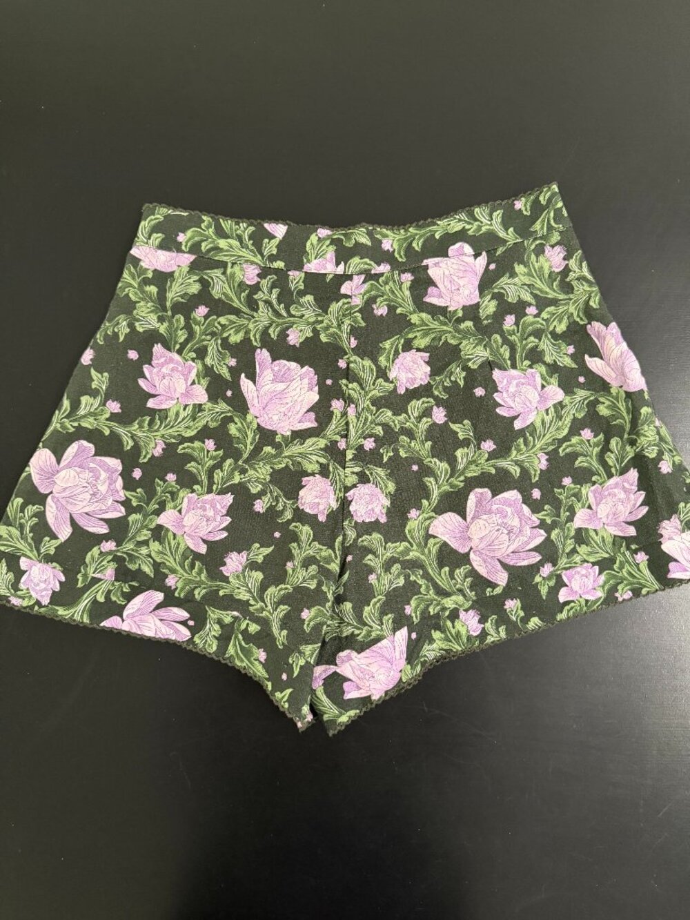 Agua by Agua Bendita S Toronjil Pleated Floral Linen Shorts - Picture 12 of 14